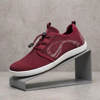 Breathable Regular Fit Ankle Sneakers for Men – Comfortable & Minimalist Design