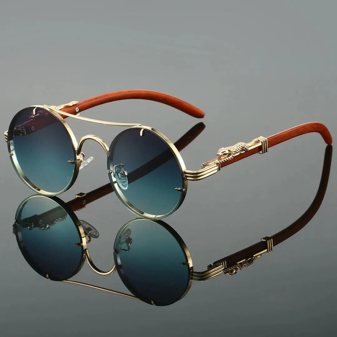 Monarch Noir Round Luxe Sunglasses