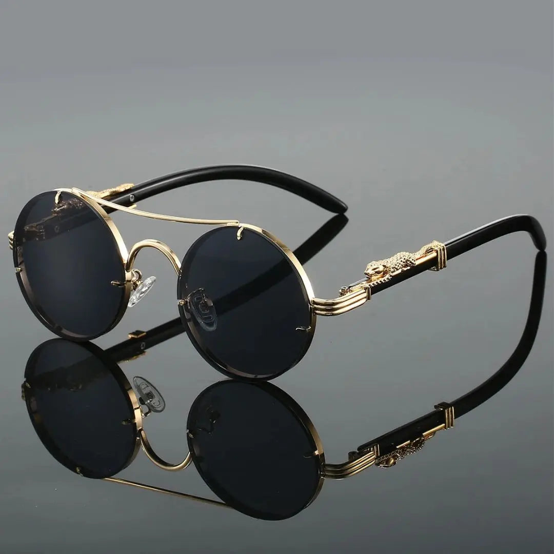 Monarch Noir Round Luxe Sunglasses