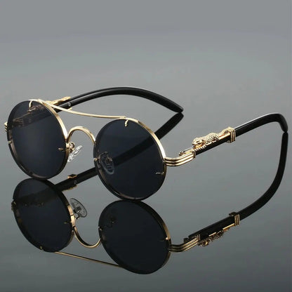 Monarch Noir Round Luxe Sunglasses