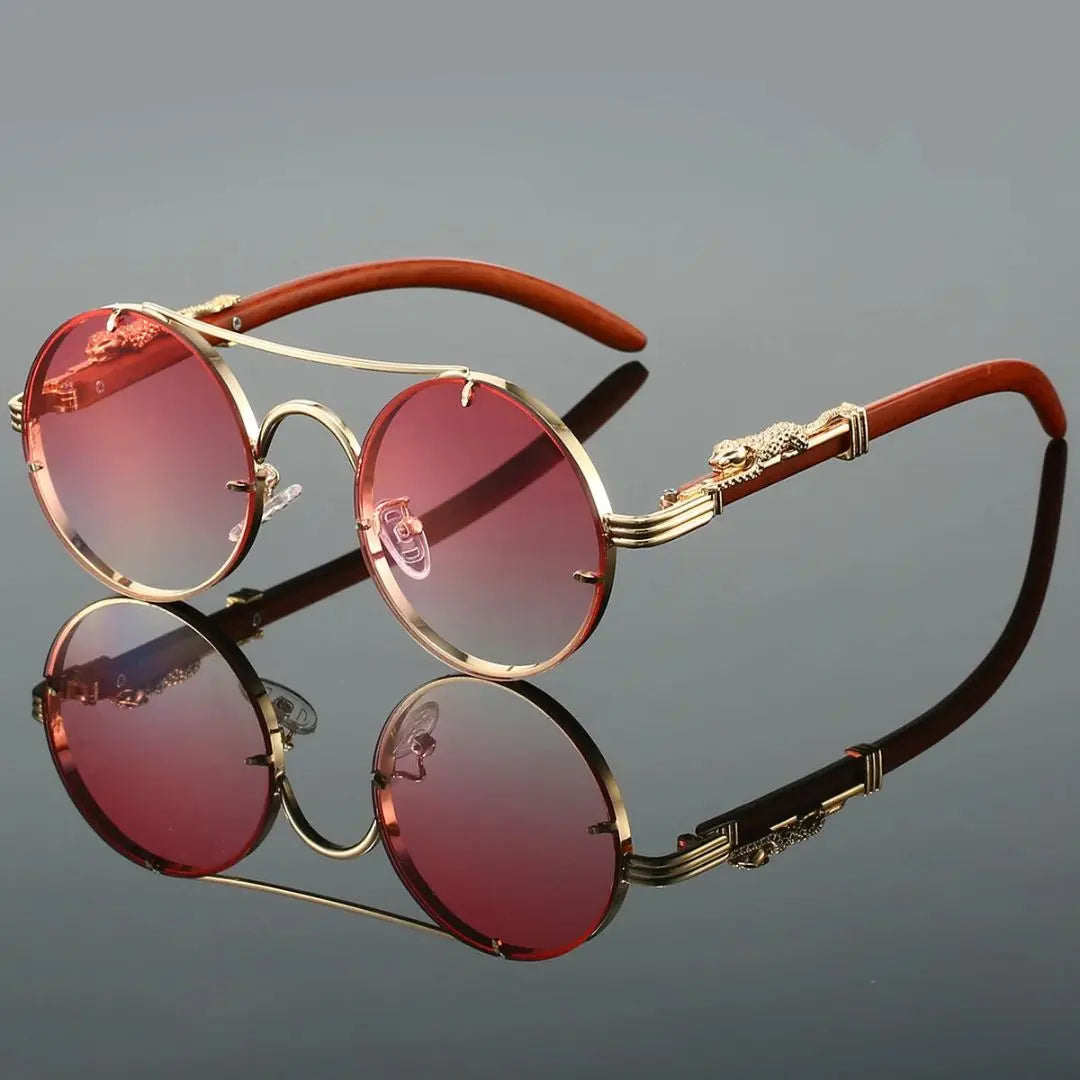 Monarch Noir Round Luxe Sunglasses