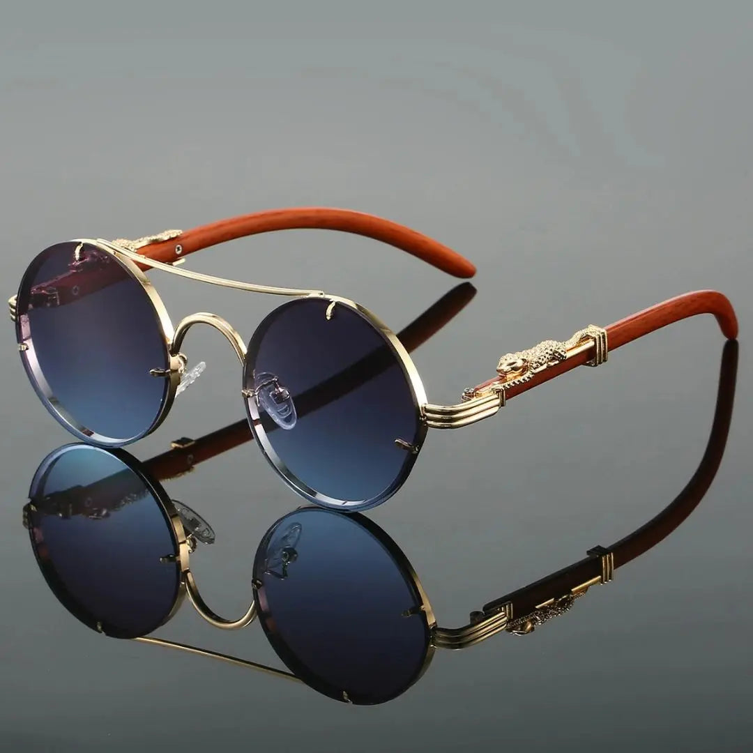 Monarch Noir Round Luxe Sunglasses