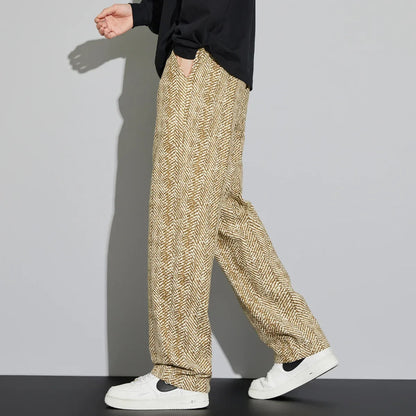 Joshua Linen Relaxed Fit Pants | Drawstring Waist Side Pockets Pants