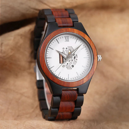 Harry Wood Skeleton Watch | Skeleton Dial Link Bracelet Watch