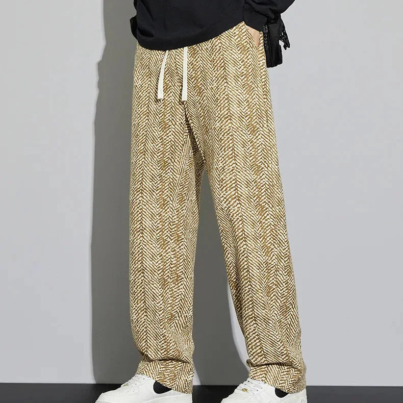 Joshua Linen Relaxed Fit Pants | Drawstring Waist Side Pockets Pants