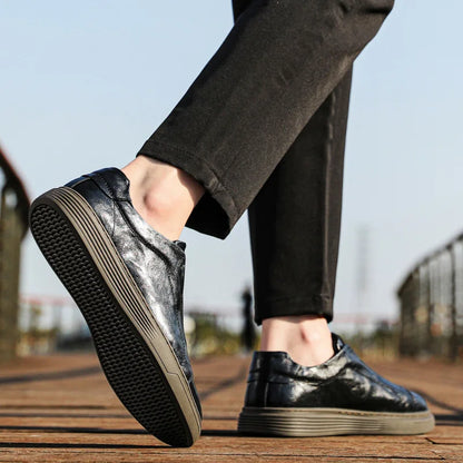 Harry Standard Fit Slip-On Loafers | Ribbed Sole Stitched Slip-On Loafers