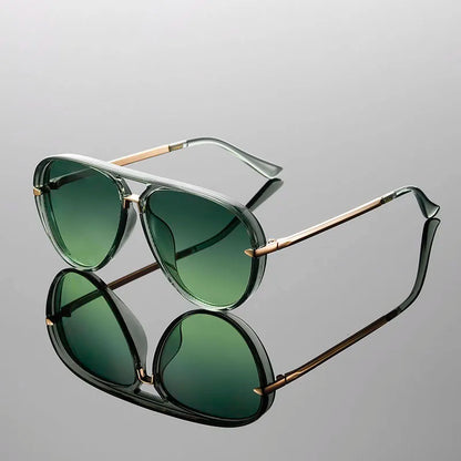 Vivienne Transparent Aviator Sunglasses