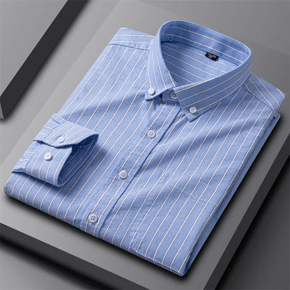 Classic Striped Button-Down Shirt for Men – Smart Everyday Comfort