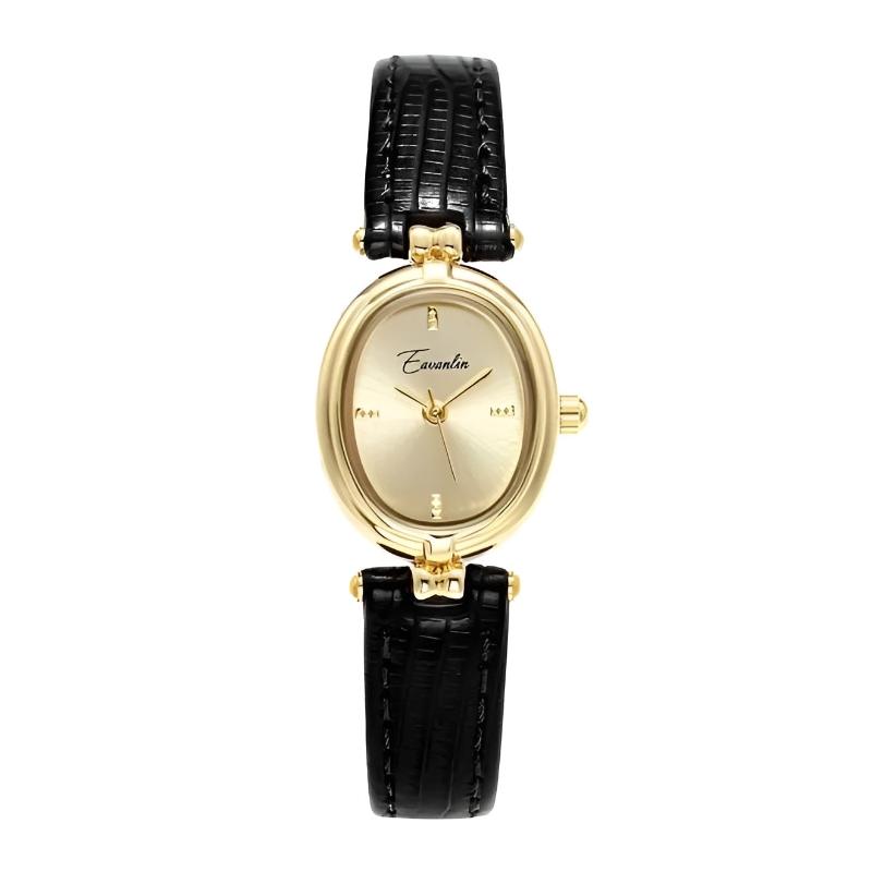 Amelia Oval Watch | Textured Strap Adjustable Band Watch
