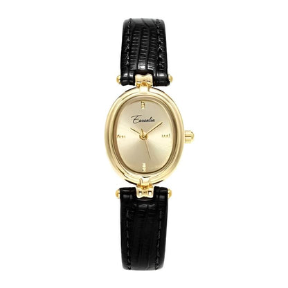 Amelia Oval Watch | Textured Strap Adjustable Band Watch