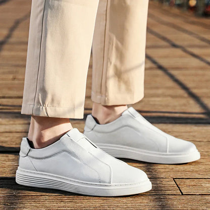 Harry Standard Fit Slip-On Loafers | Ribbed Sole Stitched Slip-On Loafers