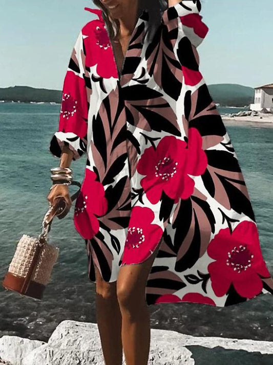 Fina - Colorful, Loose-Fitting Summer Dress