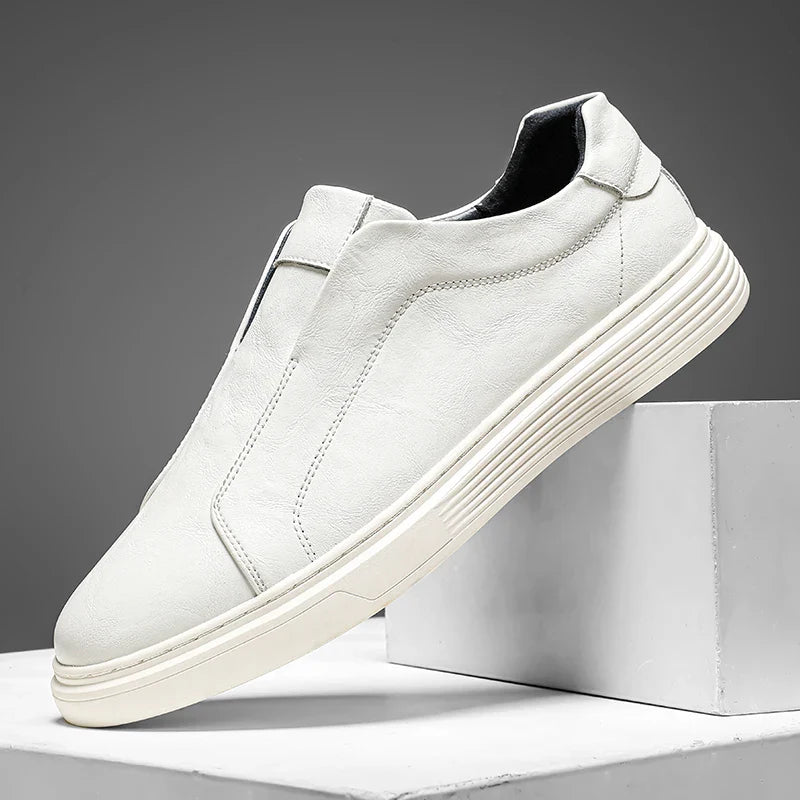 Harry Standard Fit Slip-On Loafers | Ribbed Sole Stitched Slip-On Loafers
