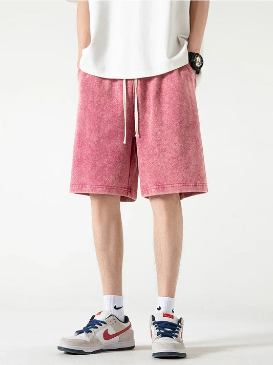 Men's Shorts – Relaxed Fit – Breathable Material – Elastic Waist with Drawstring