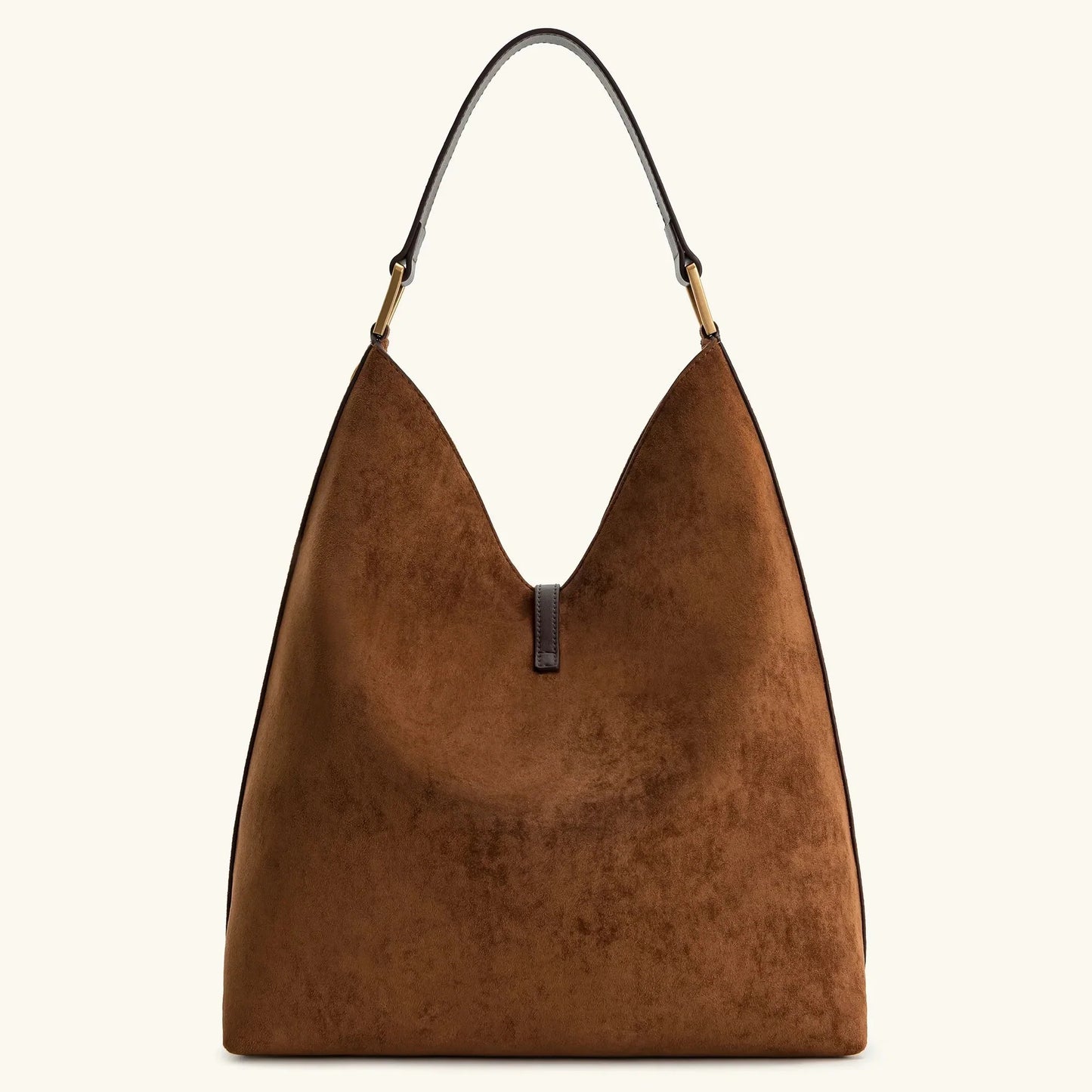 Ava Slouchy Hobo Bag | Gold-Tone Hardware Drawstring Bag