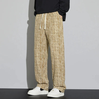 Joshua Linen Relaxed Fit Pants | Drawstring Waist Side Pockets Pants