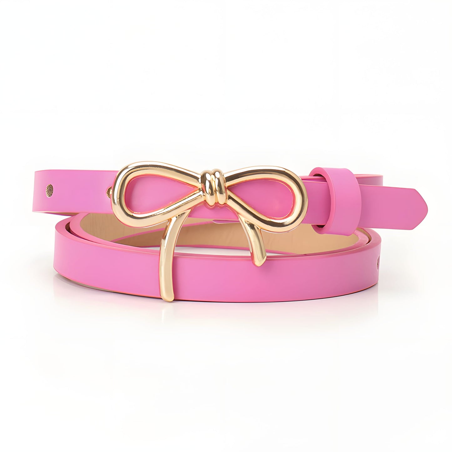 Viola Skinny Belt | Bow Buckle Adjustable Length Belt
