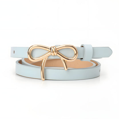Viola Skinny Belt | Bow Buckle Adjustable Length Belt