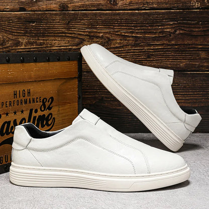 Harry Standard Fit Slip-On Loafers | Ribbed Sole Stitched Slip-On Loafers