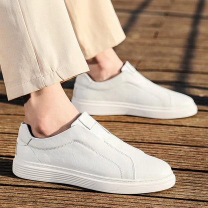 Harry Standard Fit Slip-On Loafers | Ribbed Sole Stitched Slip-On Loafers
