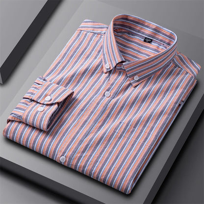 Classic Striped Button-Down Shirt for Men – Smart Everyday Comfort