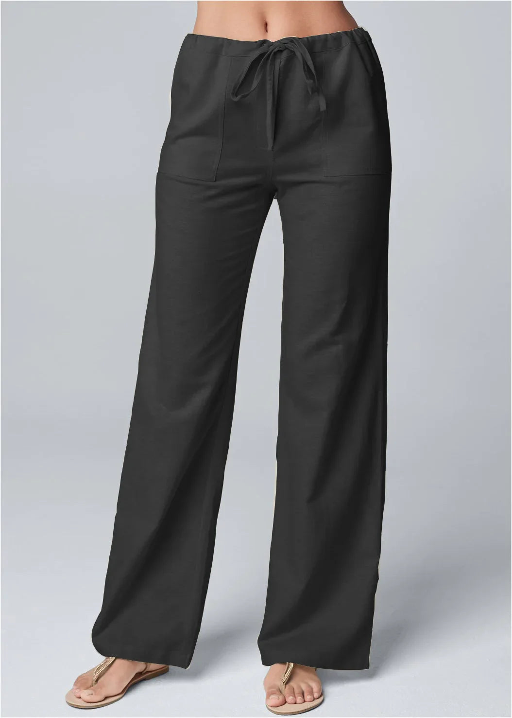 Women's Trousers with Wide Legs – High Waist – Comfortable Fit – Breathable Natural Fabric