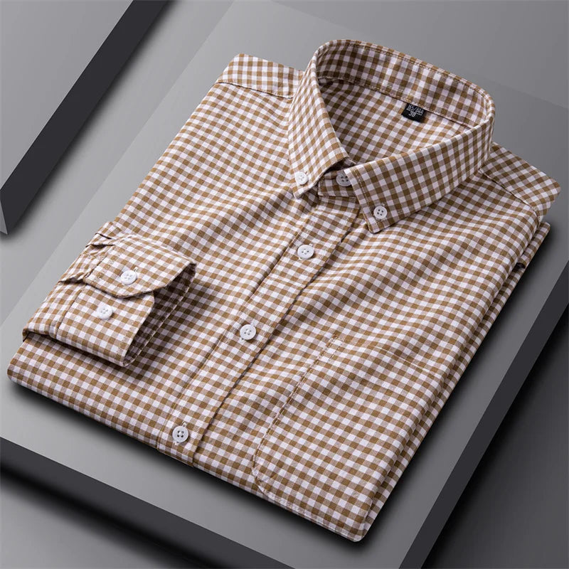 Classic Striped Button-Down Shirt for Men – Smart Everyday Comfort