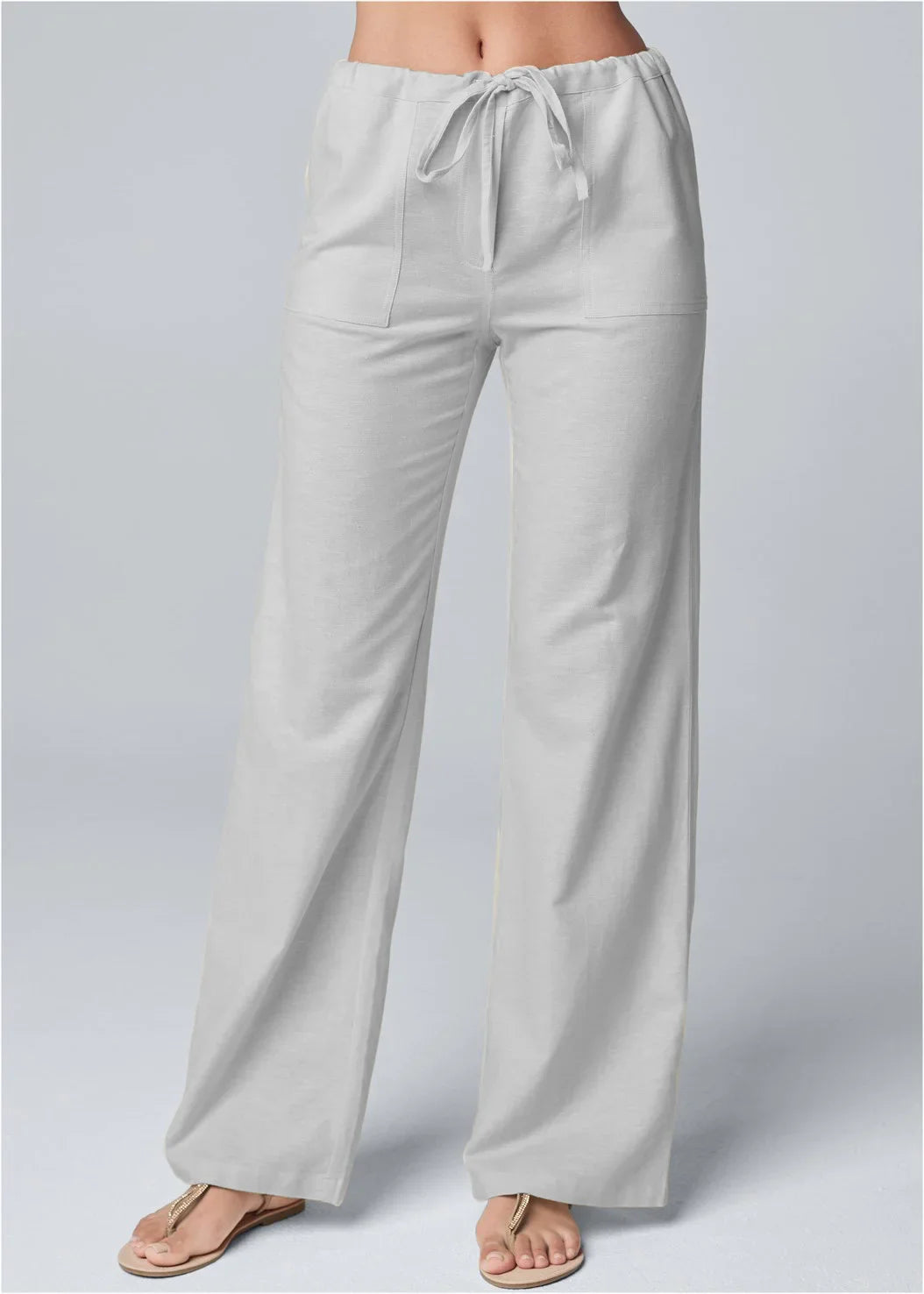 Women's Trousers with Wide Legs – High Waist – Comfortable Fit – Breathable Natural Fabric