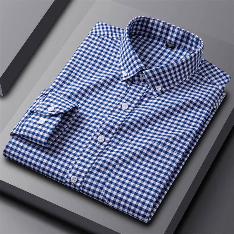 Classic Striped Button-Down Shirt for Men – Smart Everyday Comfort