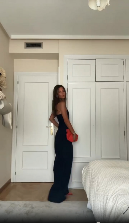 Women's Jumpsuit - Strapless Design - Wide Legs - Elegant and Comfortable