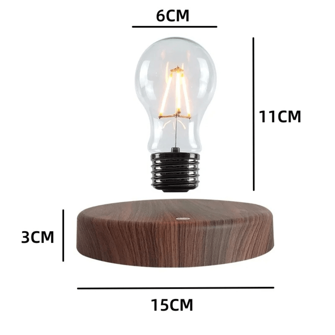 Minimalist Levitating Wooden Base Table Lamp
