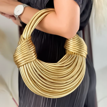 Isla Structured Handbag | Knot Detail Tubular Handbag