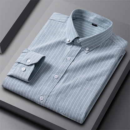 Classic Striped Button-Down Shirt for Men – Smart Everyday Comfort