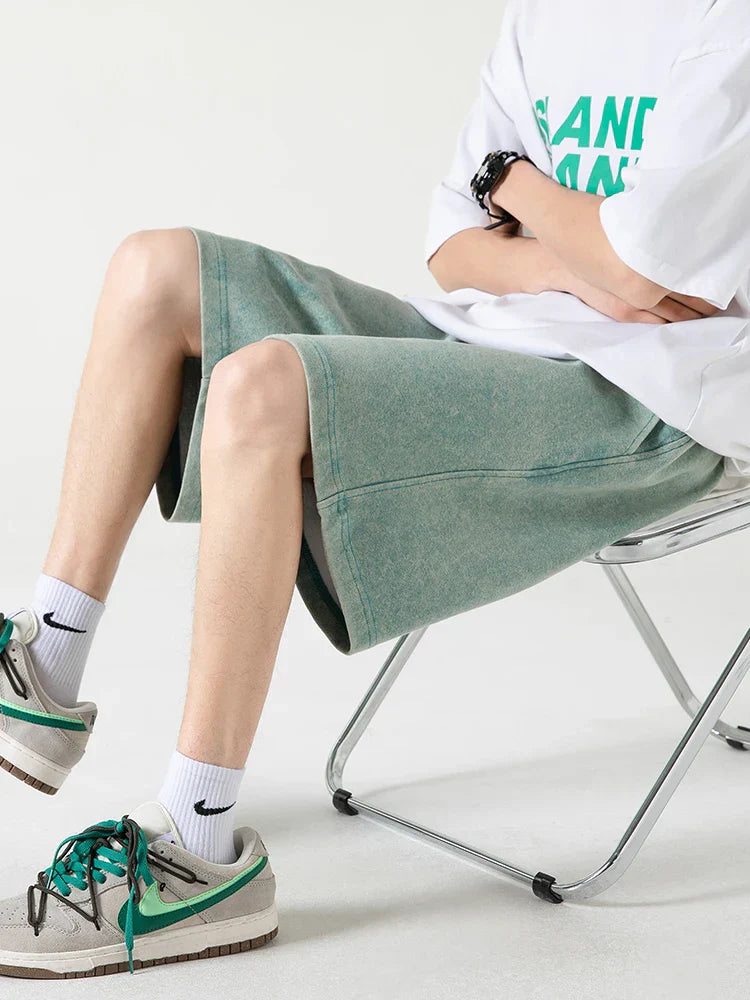 Men's Shorts – Relaxed Fit – Breathable Material – Elastic Waist with Drawstring