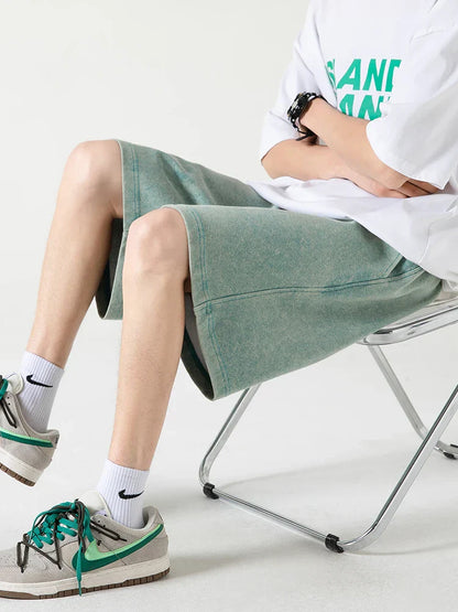 Men's Shorts – Relaxed Fit – Breathable Material – Elastic Waist with Drawstring