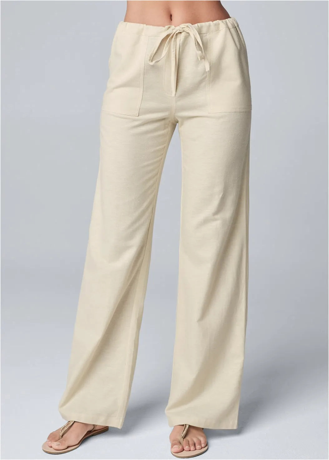 Women's Trousers with Wide Legs – High Waist – Comfortable Fit – Breathable Natural Fabric