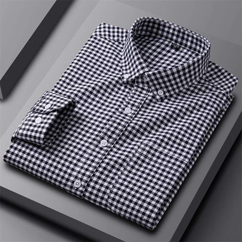 Classic Striped Button-Down Shirt for Men – Smart Everyday Comfort
