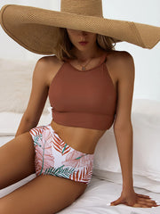 Women's Bikini Set – Halterneck Top – High Waist – Stretchable and Breathable Comfort
