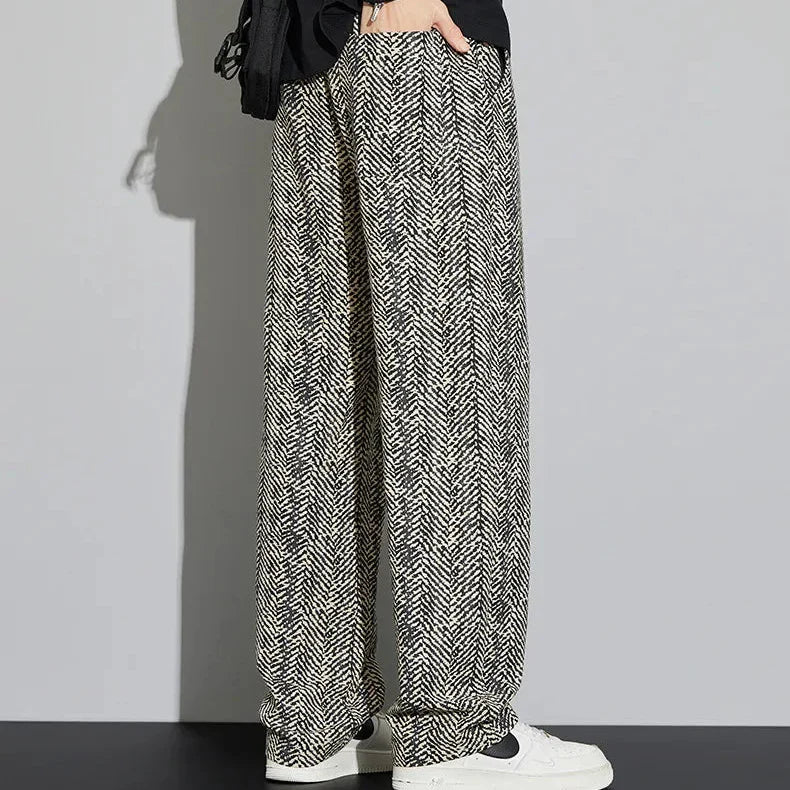 Joshua Linen Relaxed Fit Pants | Drawstring Waist Side Pockets Pants
