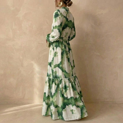 Printed Tiered Maxi Dress for Women – Effortless Elegance & Flowing Style