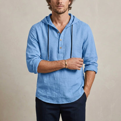 Relaxed Fit Hoodie Shirt for Men – Casual Comfort & Style