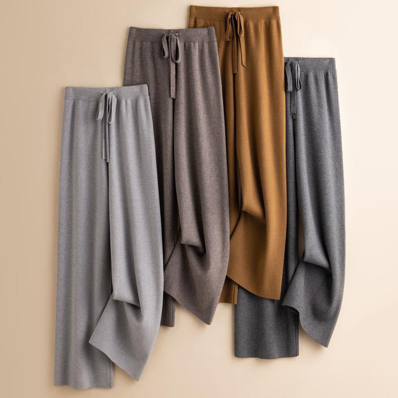 Isabella Relaxed Fit Wide-Leg Pants | Drawstring Waist Pants