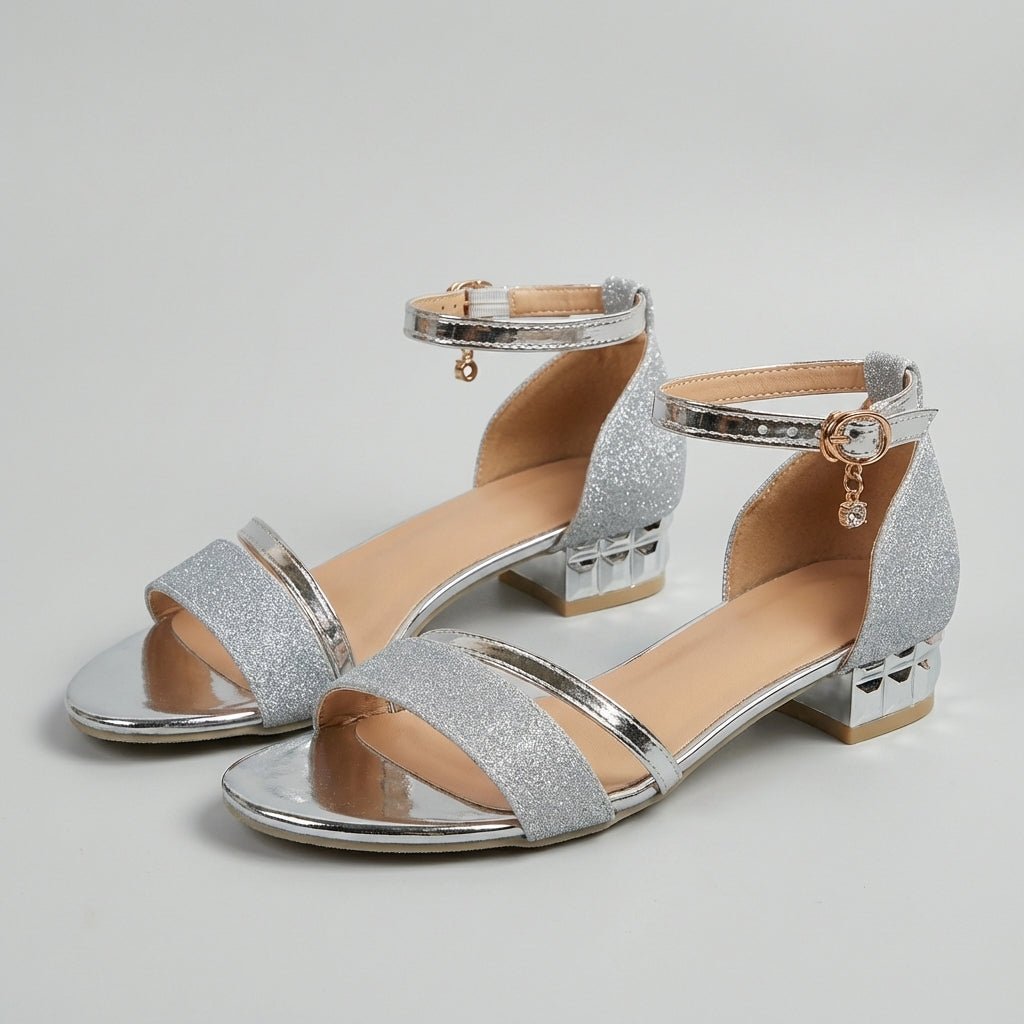Ankle Strap Block Heel Sandals for Women – Elegant Comfort & Modern Style