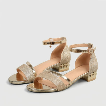Ankle Strap Block Heel Sandals for Women – Elegant Comfort & Modern Style