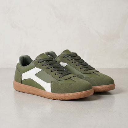Color Block Lace-Up Sneakers for Women – Stylish & Comfortable