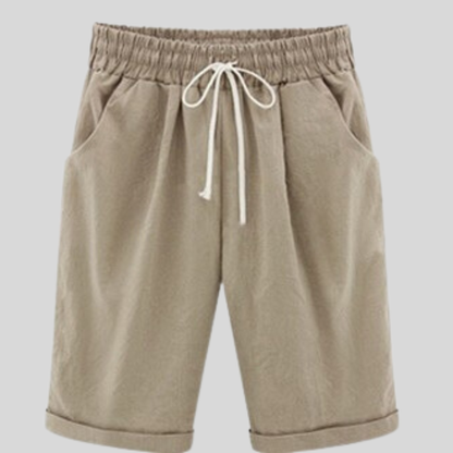 Men's Shorts - Cotton - Regular Fit - Elastic Waist with Drawstring - Casual Comfort