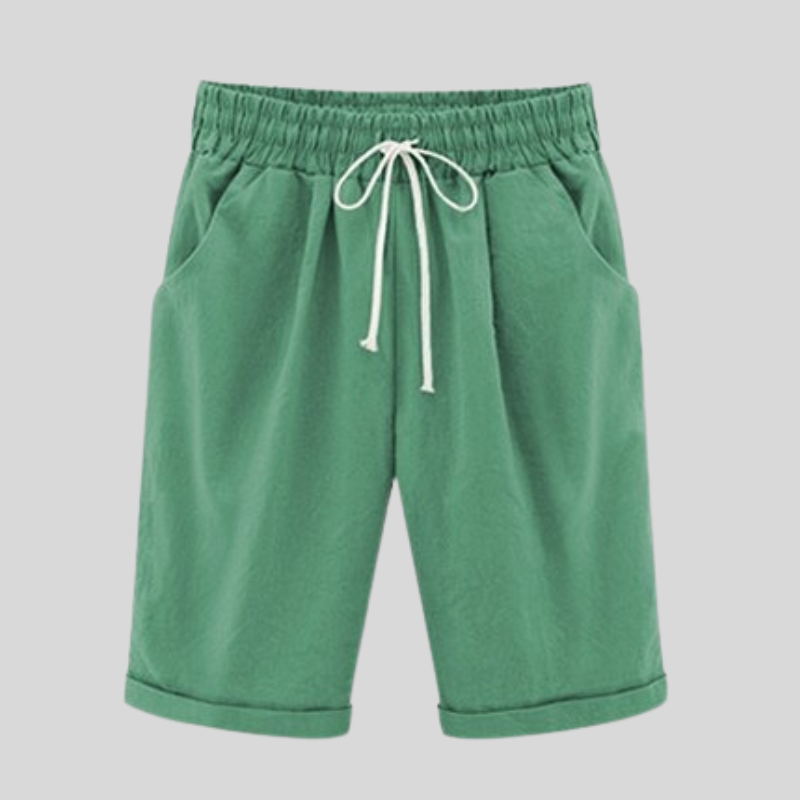 Men's Shorts - Cotton - Regular Fit - Elastic Waist with Drawstring - Casual Comfort