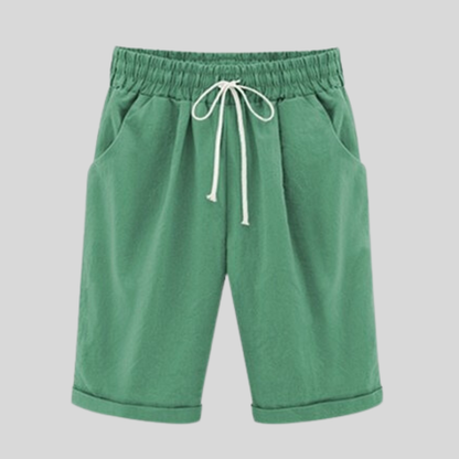 Men's Shorts - Cotton - Regular Fit - Elastic Waist with Drawstring - Casual Comfort