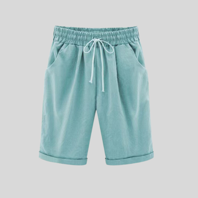 Men's Shorts - Cotton - Regular Fit - Elastic Waist with Drawstring - Casual Comfort