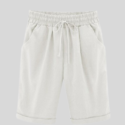 Men's Shorts - Cotton - Regular Fit - Elastic Waist with Drawstring - Casual Comfort